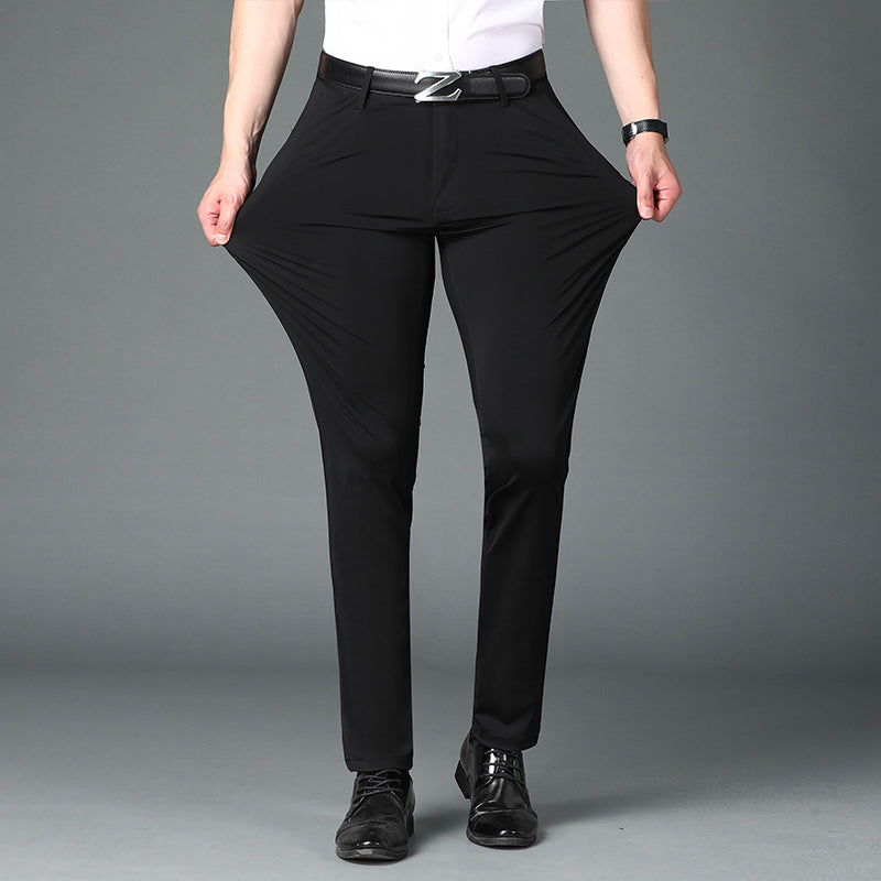 Fashion Casual Pants Summer Ice Silk Men - WOMONA.COM