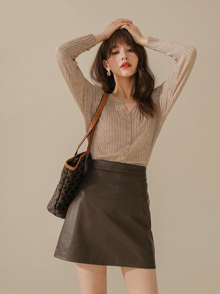 Western Style Sweater Skirt - WOMONA.COM