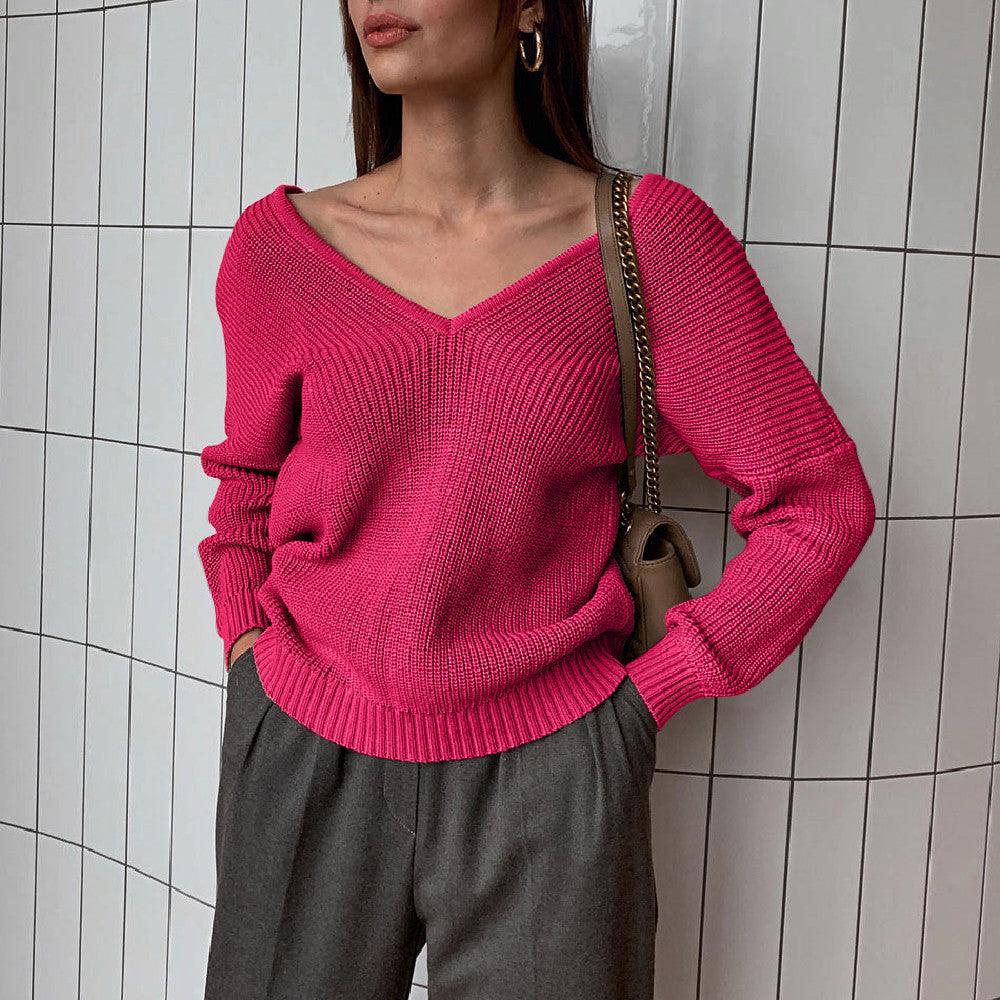 Off-the-shoulder Sweater - WOMONA.COM