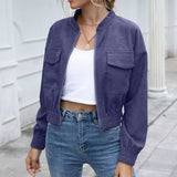 Casual leather jacket - WOMONA.COM