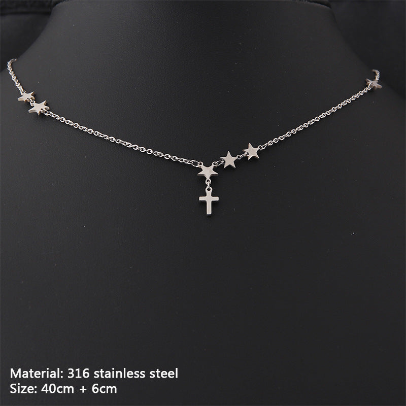 Cross Bead Necklace - WOMONA.COM