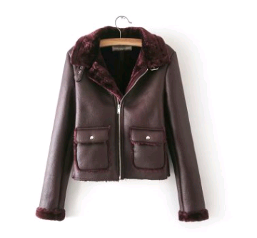 fur one leather jacket - WOMONA.COM