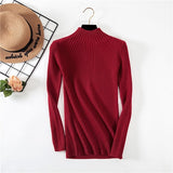 Threaded half-neck sweater - WOMONA.COM