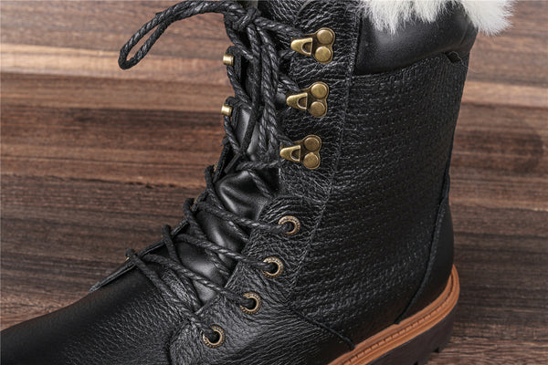 Top Layer Cowhide Upper Boots For Men - WOMONA.COM