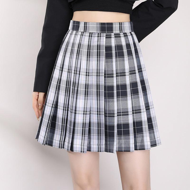 New Style Plaid Short Skirt Elegant - WOMONA.COM