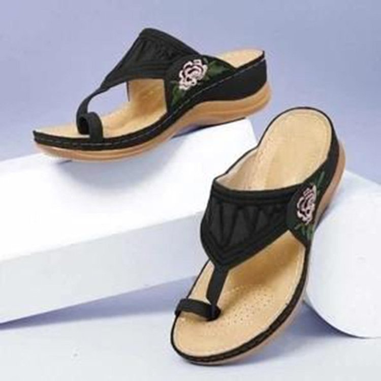 Comfortable Casual Wedge Sandals - WOMONA.COM