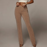 Hip-flare flared pants - WOMONA.COM