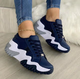 Low Top Sneakers Women Casual Thick Bottom - WOMONA.COM