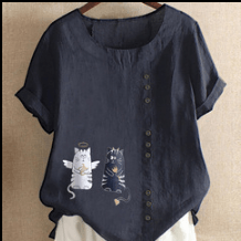 Chic Top Casual Fashion Loose Blouse - WOMONA.COM