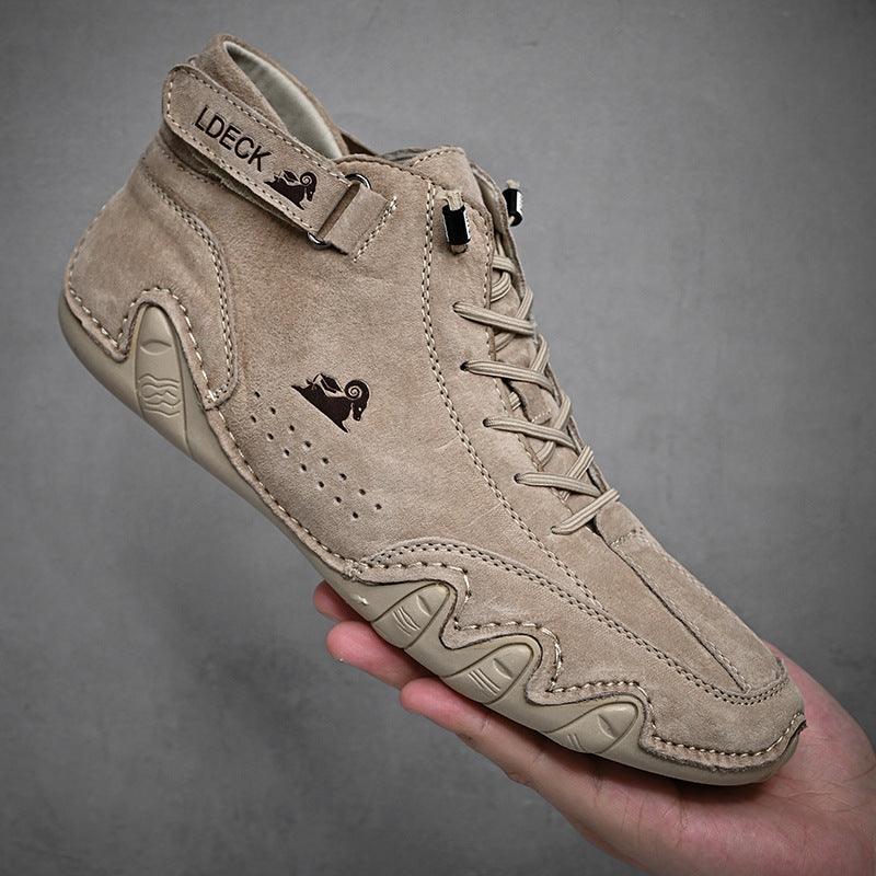Velcron Fashion Lace-up Sneakers - WOMONA.COM