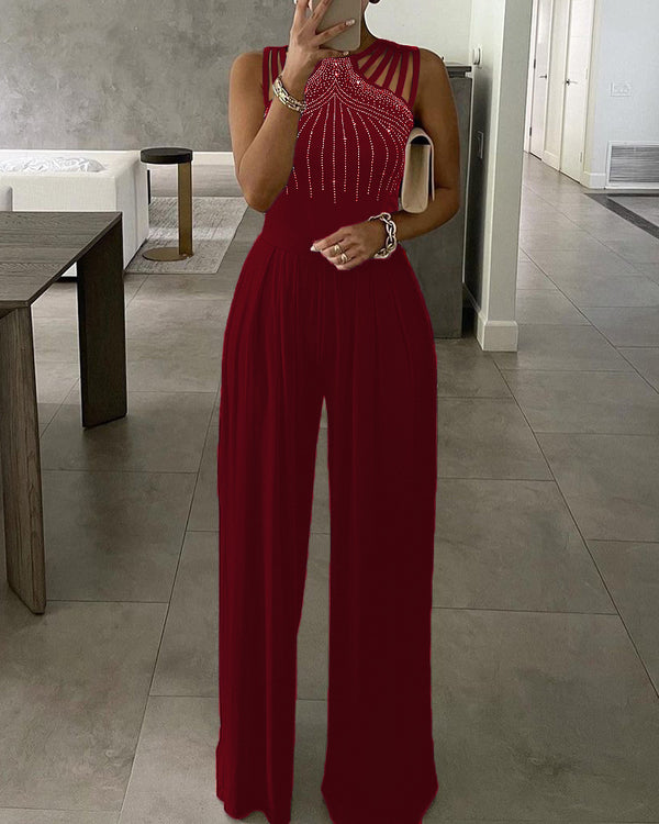 Wide Leg Jumpsuit - WOMONA.COM