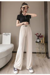 Ice Silk Wide-leg Pants For Women - WOMONA.COM