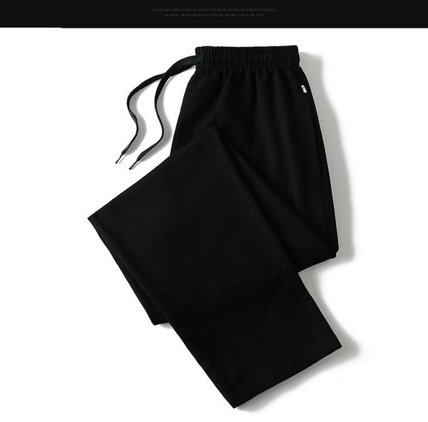 Men's Straight Knit Sweatpants - WOMONA.COM