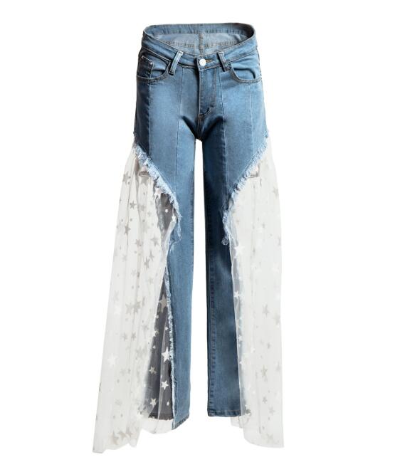 Sexy Women Wide Leg Pants Jeans - WOMONA.COM