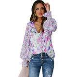 Floral Sleeve Top Women - WOMONA.COM