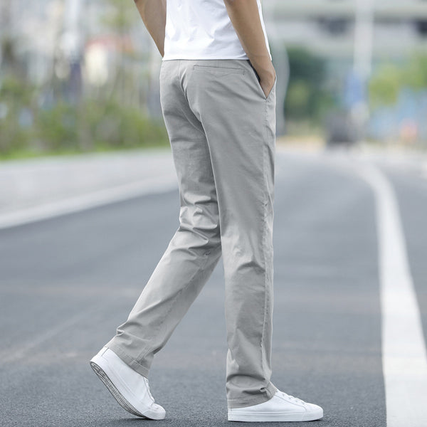 Loose stretch casual pants - WOMONA.COM