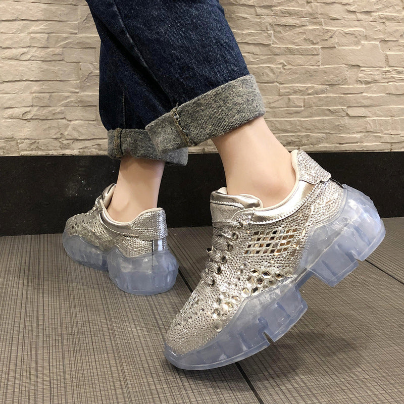 Rhinestone sneakers For Men - WOMONA.COM