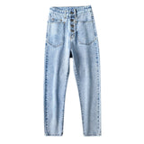 Straight-leg Loose-fitting Jeans - WOMONA.COM