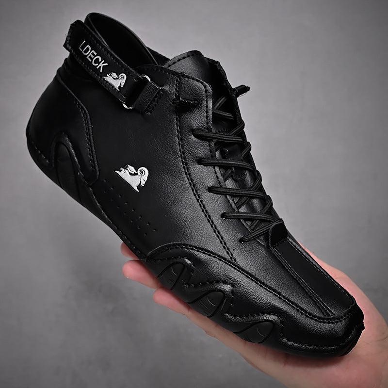 Velcron Fashion Lace-up Sneakers - WOMONA.COM