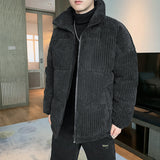 Corduroy Padded Jacket Men - WOMONA.COM