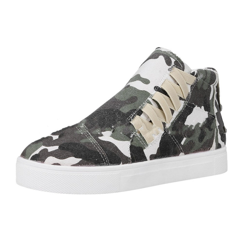 Daily High Top Stylish Flat Sneakers - WOMONA.COM