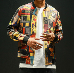 Digital Print Jacket Men's - WOMONA.COM