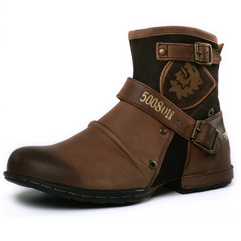 Men Cowboy Hiking Boots - WOMONA.COM