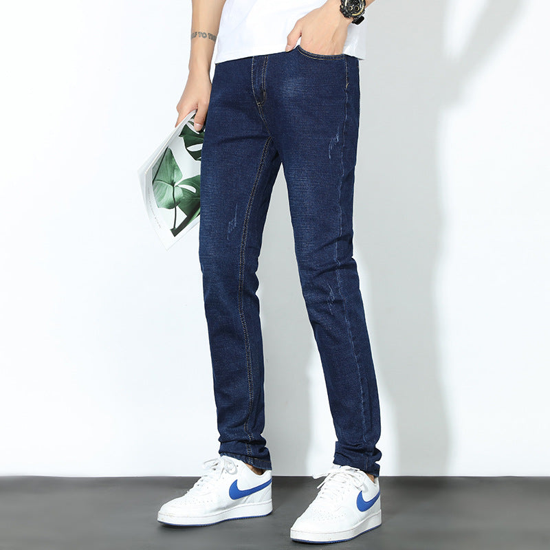 Men Jeans Slim Fit Pants Casual - WOMONA.COM