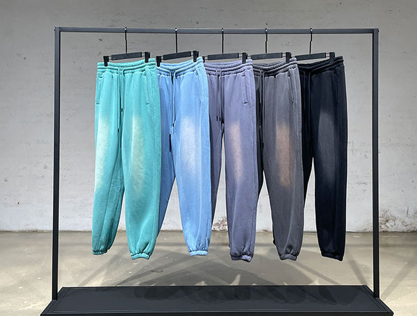 Waist Pants Washed Gradient - WOMONA.COM