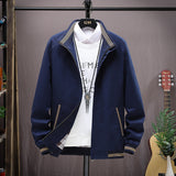 Cotton Casual Stand Collar Jacket Men's - WOMONA.COM