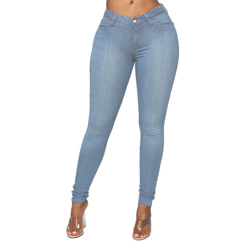 Skinny Jeans Pencil Pants Plus Size - WOMONA.COM