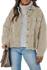 Women's Loose Long-sleeved Jacket - WOMONA.COM