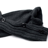 Men's Slim Knit Sweater Fashion Scarf Collar Base - WOMONA.COM