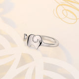 Ladies silver elephant ring - WOMONA.COM