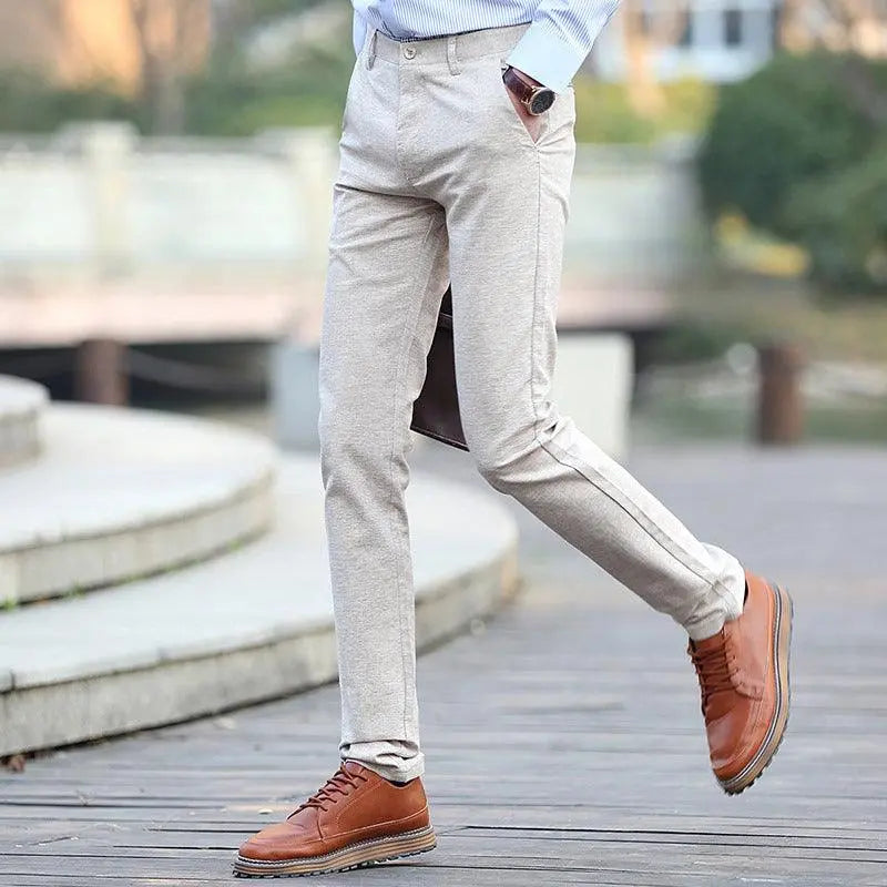 Men's Cotton hemp casual pants - WOMONA.COM