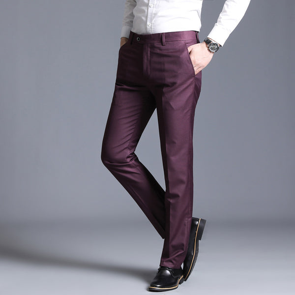 Casual straight suit pants - WOMONA.COM