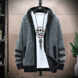 New Men's Hooded Plus Fleece Sweater - WOMONA.COM