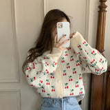 Cherry Jacquard Jacket - WOMONA.COM