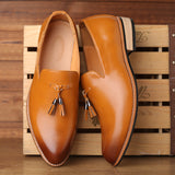 Pointed-toe British men's formal shoes - WOMONA.COM