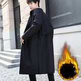 Trendy Woolen Trench Coat - WOMONA.COM