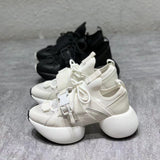 Mesh Leather Casual Sneakers For Women - WOMONA.COM