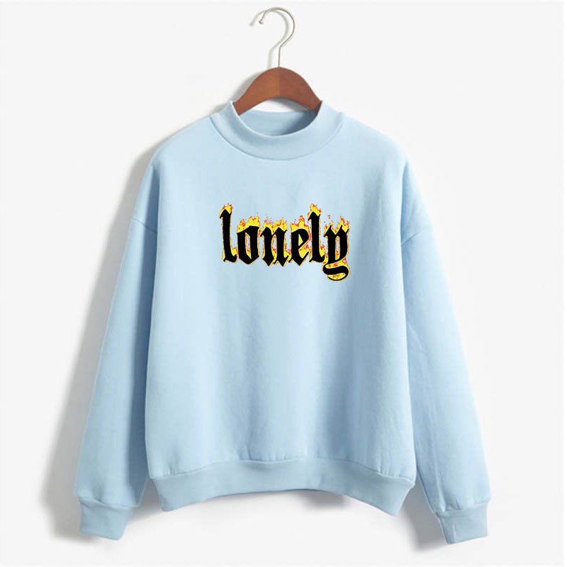 Lonelg Pattern Sweatshirt Hoodie - WOMONA.COM