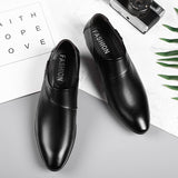 Slip-on Leather Shoes Men's - WOMONA.COM