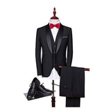 Mens Suits 3Pcs Formal Casual Slim High Quality Stylish Sets - WOMONA.COM