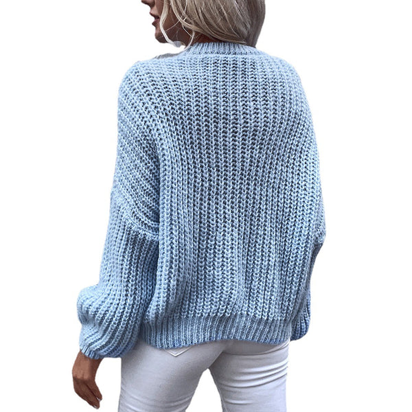Sleeve Sweater Casual for women - WOMONA.COM