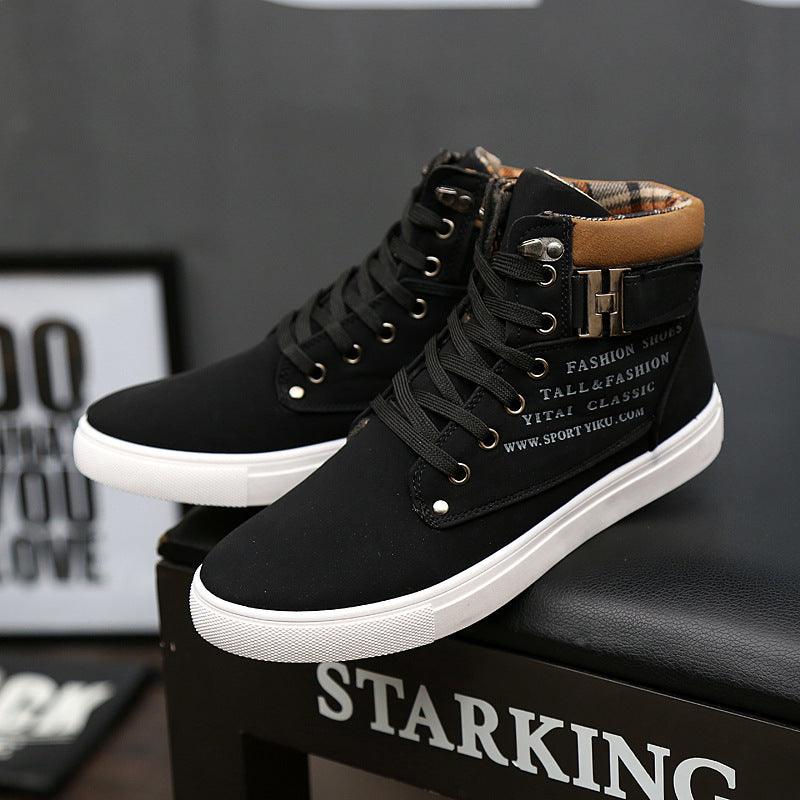 Martin Boots Men Lace-up Flat Shoes - WOMONA.COM