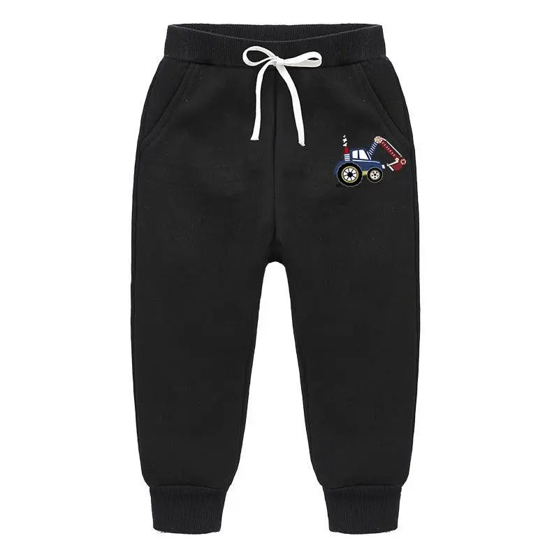 Backhoe Bulldozer Silver Fox Fleece Sweatpants - WOMONA.COM