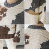 Loose Round Neck Sweater - WOMONA.COM