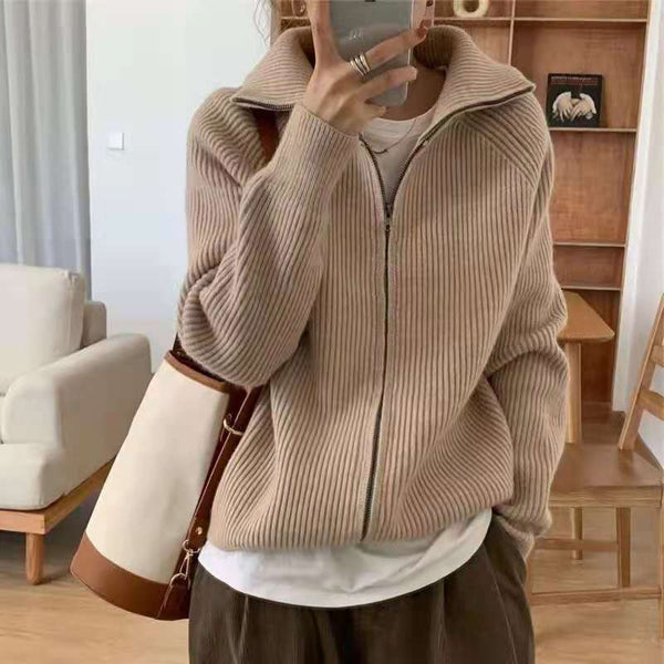 Turtleneck Thick Sweater - WOMONA.COM