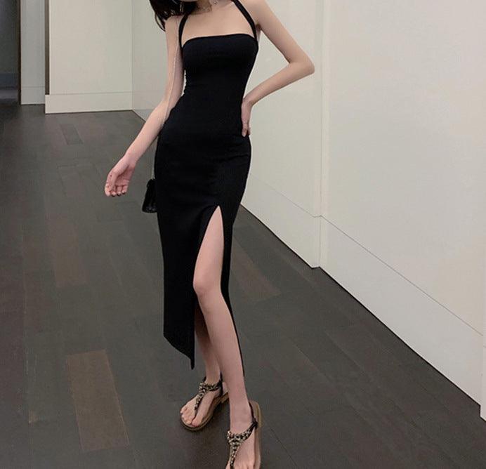 Strap Split Summer Dress - WOMONA.COM